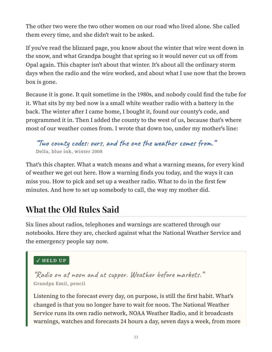 Verdict cards page