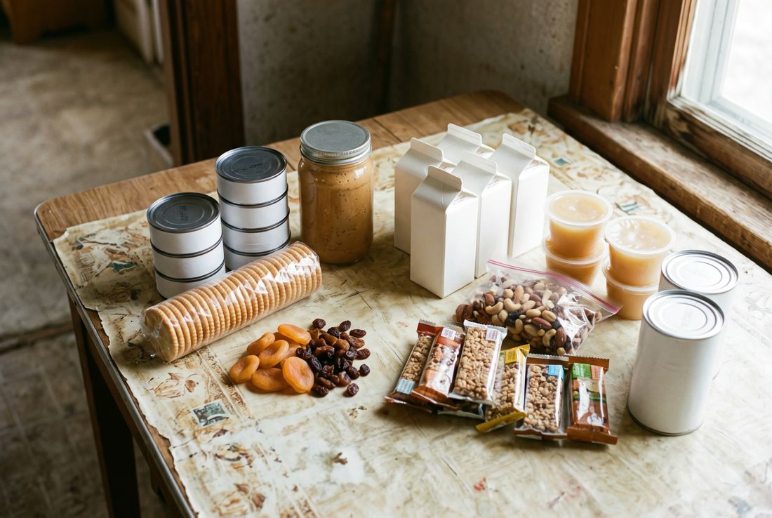 Shelf-stable foods for a power outage